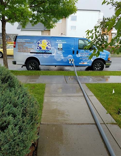 Soapy Suds Cleaning Van